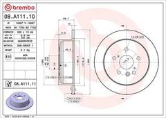 Bremžu disks 08.A111.11