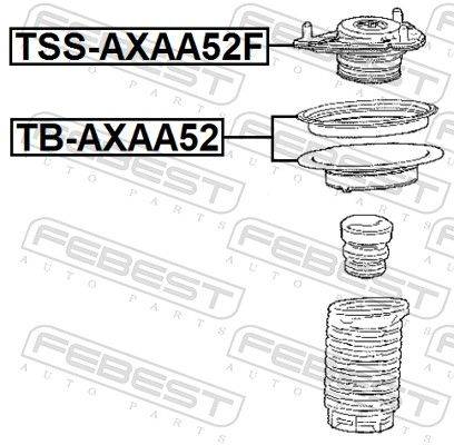 Amortizatora balsts TSS-AXAA52F