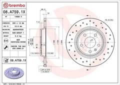 Bremžu disks 08.A759.1X