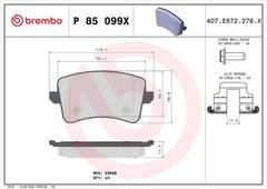 Bremžu kluči P85099X
