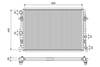 Motora dzesēšanas radiators 701285