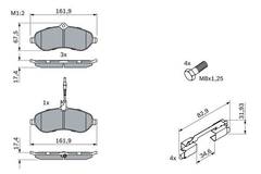 Bremžu kluci Bosch 0986494163