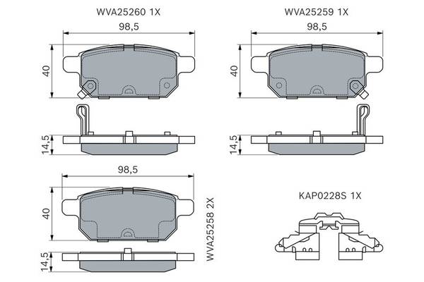 Bremžu kluči Bosch 0986494748