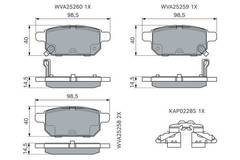 Bremžu kluči Bosch 0986494748