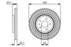 Bremžu disks Bosch 0986479666