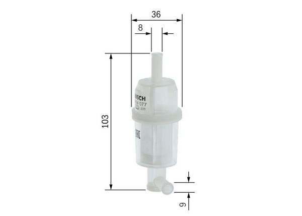 Degvielas filtrs Bosch 0450904077