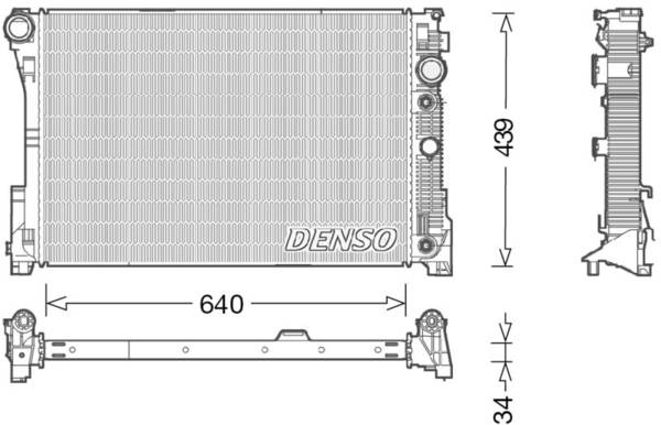 Dzinēja dzesēšanas radiators DRM17048