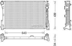 Dzinēja dzesēšanas radiators DRM17048