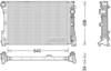 Dzinēja dzesēšanas radiators DRM17048