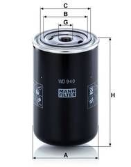 Eļļās filtrs WD940