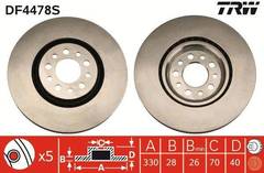 Bremžu disks DF4478S