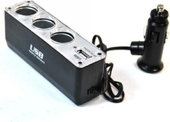 Sadalītājs 12Vx3 +1xUSB 1A  51896