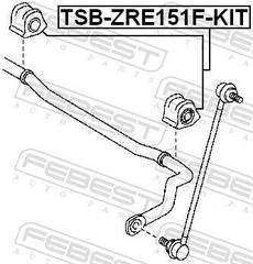Bukšu kompl. TSB-ZRE151F-KIT
