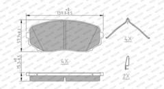 Bremžu uzliku kompl., Disku bremzes