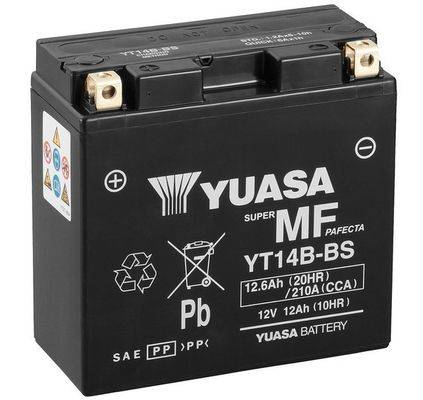 Akumulators Yuasa YT14B-BS 12.6Ah 210A