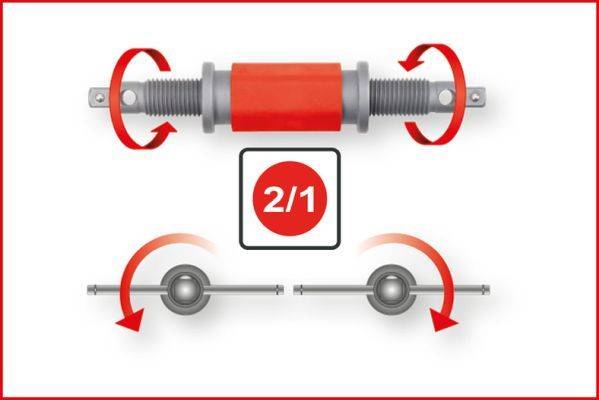 Pagriešanas-/ Atgriezējinstr. kompl., Bremžu suportu virzuļi