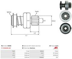 Pievads ar brīvgaitas mehānismu, Starteris