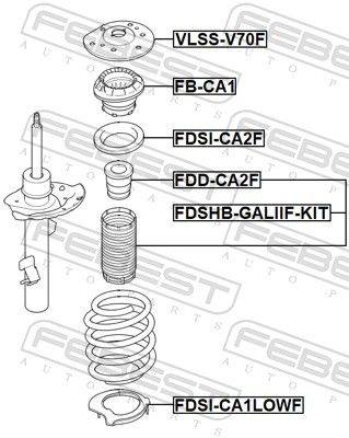 Atsperes atbalsts FDSI-CA1LOWF